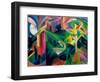 Une Biche Dans Un Enclos  (Deer in Cloister Garden) Peinture De Franz Marc (1880-1916) 1912 - Oil-Franz Marc-Framed Giclee Print