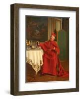 Une Bonne Bouteille, or a Good Bottle, 1880S-Andrea Landini-Framed Giclee Print