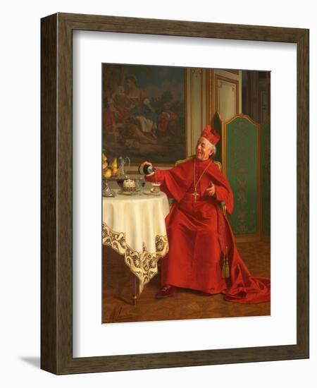 Une Bonne Bouteille, or a Good Bottle, 1880S-Andrea Landini-Framed Giclee Print