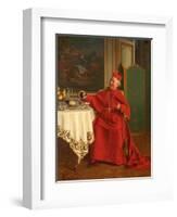 Une Bonne Bouteille, or a Good Bottle, 1880S-Andrea Landini-Framed Giclee Print