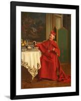 Une Bonne Bouteille, or a Good Bottle, 1880S-Andrea Landini-Framed Giclee Print