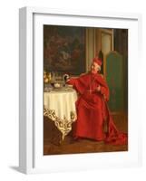 Une Bonne Bouteille, or a Good Bottle, 1880S-Andrea Landini-Framed Giclee Print