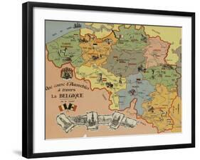 Une course d'automobile-null-Framed Giclee Print