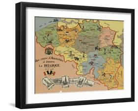 Une course d'automobile-null-Framed Giclee Print