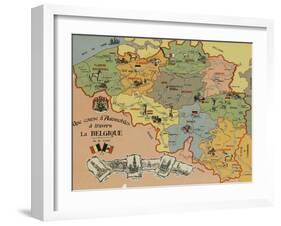 Une course d'automobile-null-Framed Giclee Print