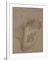 Une demi-figure de femme nue, tournée à droite, une main sur la droite-Antoine Coypel-Framed Giclee Print