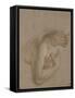 Une demi-figure de femme nue, tournée à droite, une main sur la droite-Antoine Coypel-Framed Stretched Canvas