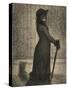 Une Elegante, Woman Strolling, c.1884-Georges Pierre Seurat-Stretched Canvas