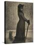 Une Elegante, Woman Strolling, c.1884-Georges Pierre Seurat-Stretched Canvas