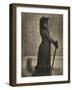 Une Elegante, Woman Strolling, c.1884-Georges Pierre Seurat-Framed Giclee Print