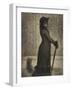 Une Elegante, Woman Strolling, c.1884-Georges Pierre Seurat-Framed Giclee Print