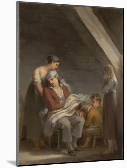 Une Famille dans la Désolation (A Grief-Stricken Family), 1821-Pierre-Paul Prud'hon-Mounted Giclee Print