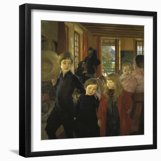 Une Famille Ou La Famille de L'Artiste-Albert Besnard-Framed Giclee Print