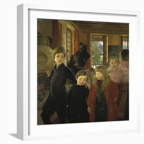 Une Famille Ou La Famille de L'Artiste-Albert Besnard-Framed Giclee Print