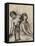 Une femme coiffant, une femme assise-Pierre Puvis de Chavannes-Framed Stretched Canvas