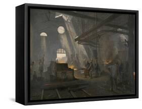 Une forge-Fernand Cormon-Framed Stretched Canvas