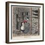 Une Fromagerie Illustration-Stefano Bianchetti-Framed Giclee Print