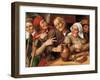 Une Joyeuse Compagnie - A Merry Company, by Massys (Matsys), Jan (1510-1575). Oil on Wood, 1564. Di-Jan Massys-Framed Giclee Print