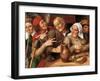 Une Joyeuse Compagnie - A Merry Company, by Massys (Matsys), Jan (1510-1575). Oil on Wood, 1564. Di-Jan Massys-Framed Giclee Print