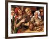 Une Joyeuse Compagnie - A Merry Company, by Massys (Matsys), Jan (1510-1575). Oil on Wood, 1564. Di-Jan Massys-Framed Giclee Print