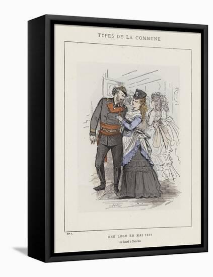 Une Loge En Mai 1871, Au Canard a Trois Becs-Charles Albert d'Arnoux Bertall-Framed Stretched Canvas