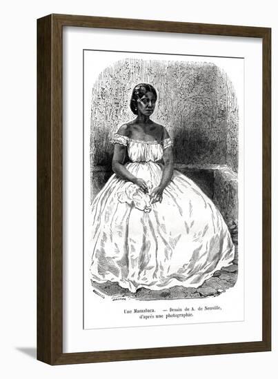 Une Mamaluca, Brazil, 19th Century-A de Neuville-Framed Giclee Print