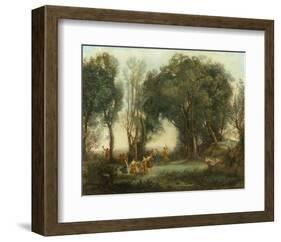 Une Matinee (Danse de Nymphes), 1796-1875-Jean-Baptiste-Camille Corot-Framed Premium Giclee Print