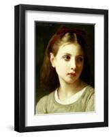 Une Petite Fille, 1886-William Adolphe Bouguereau-Framed Giclee Print
