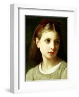 Une Petite Fille, 1886-William Adolphe Bouguereau-Framed Giclee Print