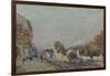 Une Rue À Marly, 1876-Alfred Sisley-Framed Giclee Print