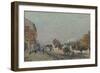 Une Rue À Marly, 1876-Alfred Sisley-Framed Giclee Print