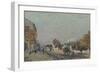 Une Rue À Marly, 1876-Alfred Sisley-Framed Giclee Print