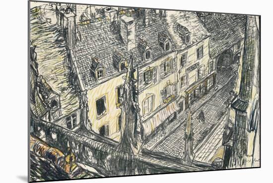 'Une Rue De Valogne', c1911-Georges Dupuis-Mounted Giclee Print