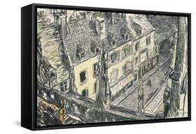 'Une Rue De Valogne', c1911-Georges Dupuis-Framed Stretched Canvas