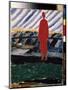 Une Silhouette Rouge (A Red Figure). Peinture De Kasimir Severinovch Malevitch (Malevich, Malevic)-Kazimir Severinovich Malevich-Mounted Giclee Print