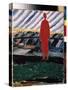Une Silhouette Rouge (A Red Figure). Peinture De Kasimir Severinovch Malevitch (Malevich, Malevic)-Kazimir Severinovich Malevich-Stretched Canvas