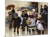 Une Sortie De Classe-Henri Jules Geoffroy-Mounted Giclee Print