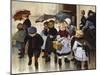 Une Sortie De Classe-Henri Jules Geoffroy-Mounted Giclee Print
