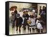 Une Sortie De Classe-Henri Jules Geoffroy-Framed Stretched Canvas