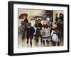 Une Sortie De Classe-Henri Jules Geoffroy-Framed Giclee Print