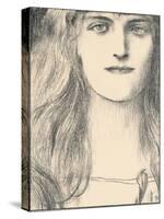 Une Tete De Face, 1898-Fernand Khnopff-Stretched Canvas