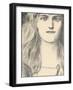 Une Tete De Face, 1898-Fernand Khnopff-Framed Giclee Print