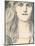 Une Tete De Face, 1898-Fernand Khnopff-Mounted Giclee Print