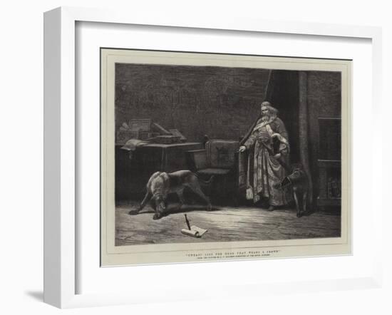 Uneasy Lies the Head That Wears a Crown-John Charles Dollman-Framed Giclee Print