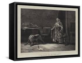 Uneasy Lies the Head That Wears a Crown-John Charles Dollman-Framed Stretched Canvas