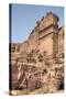 Uneishu Tomb, Petra, Jordan, Middle East-Richard Maschmeyer-Stretched Canvas