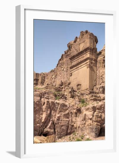 Uneishu Tomb, Petra, Jordan, Middle East-Richard Maschmeyer-Framed Photographic Print