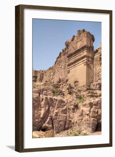 Uneishu Tomb, Petra, Jordan, Middle East-Richard Maschmeyer-Framed Photographic Print