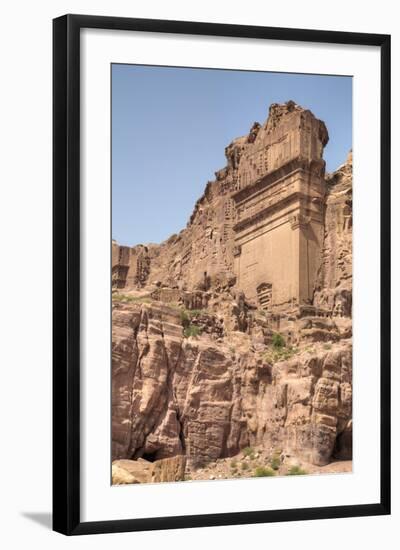 Uneishu Tomb, Petra, Jordan, Middle East-Richard Maschmeyer-Framed Photographic Print