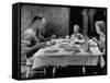 Unemployed Family around the Dinner Table-Hansel Mieth-Framed Stretched Canvas